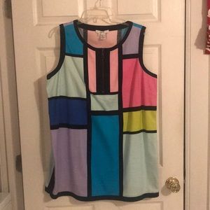 Carlisle multi color block tunic